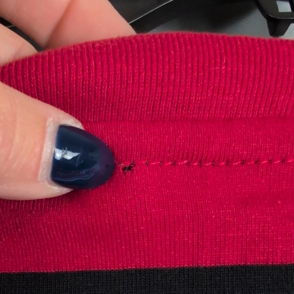 Enyce Red and Blue Striped Short Sleeve Tee - Picture 6 of 6